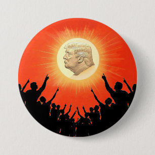 The Sun King Donald Trump Button