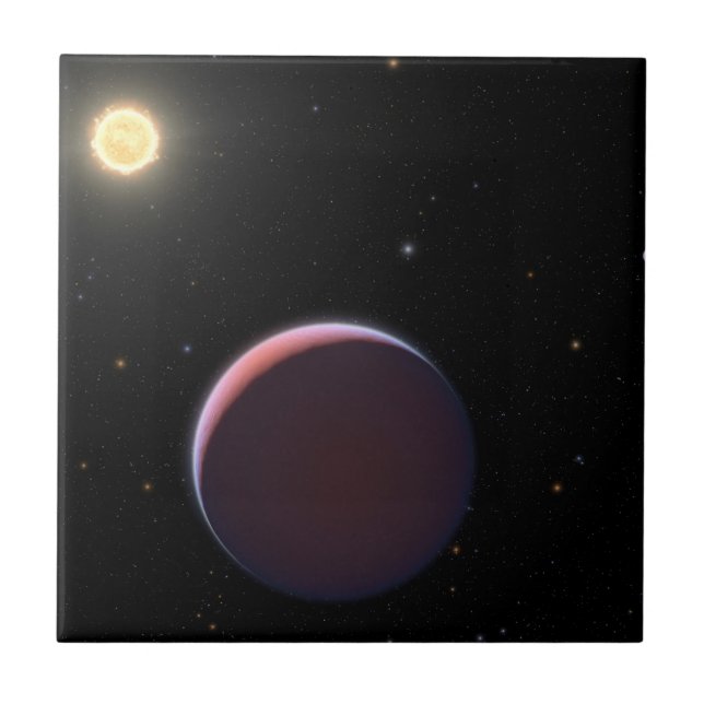 The Sun-Like Star Kepler 51 & Three Giant Planets. Ceramic Tile (Front)