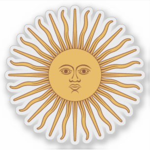 The Sun of May (Sol de Mayo) of Argentina Sticker