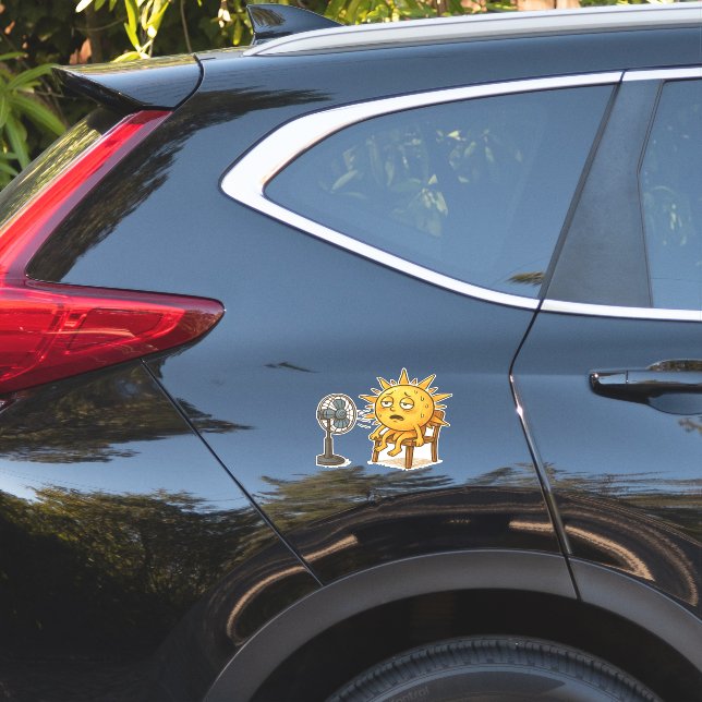 The Sun on a Hot Break Sticker (Car Side)