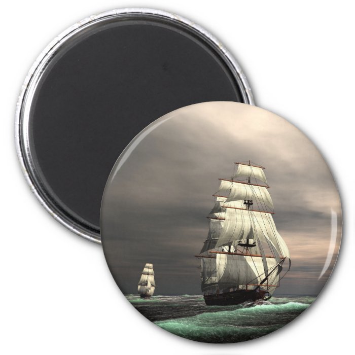 The Sun on the Sails Refrigerator Magnet