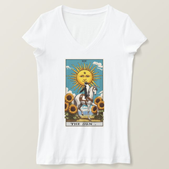 The Sun Penguin Tarot T-Shirt (Design Front)