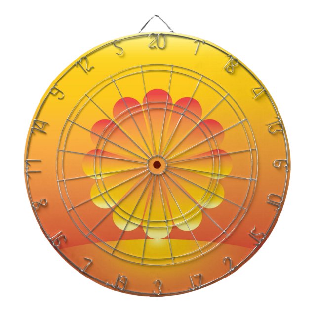 the sun rises dart board (Front)