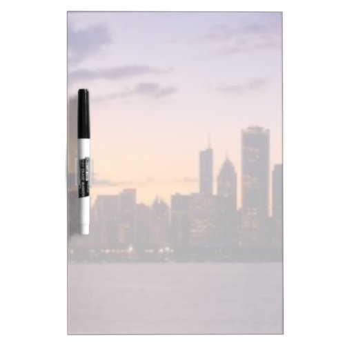 The sun sets over the Chicago skyline Dry Erase Board