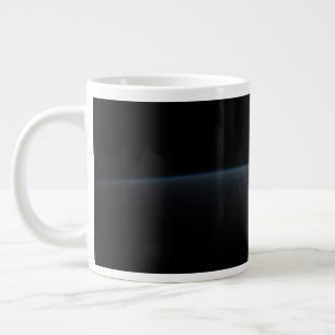 The Sun Setting Over Earth's Horizon. Giant Coffee Mug