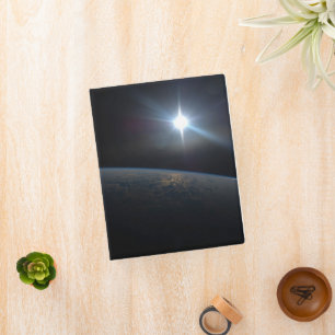 The Sun Setting Over Earth's Horizon. Mini Binder