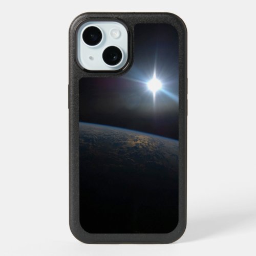 The Sun Setting Over Earths Horizon iPhone 15 Case