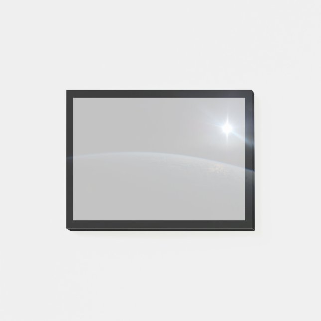 The Sun Setting Over Earth's Horizon. Post-it Notes (Front)