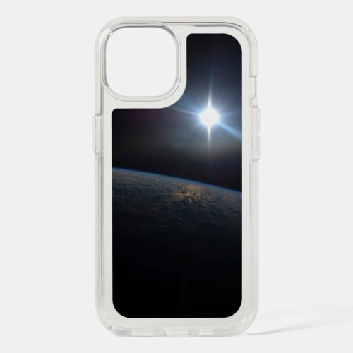 The Sun Setting Over Earths Horizon iPhone 15 Case