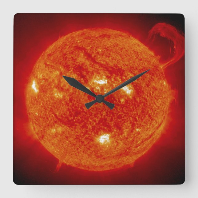 The Sun Square Wall Clock (Front)