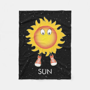 The Sun & Stars in Space Fleece Blanket