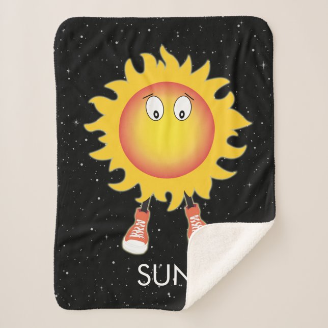 The Sun & Stars in Space Sherpa Blanket (Front)