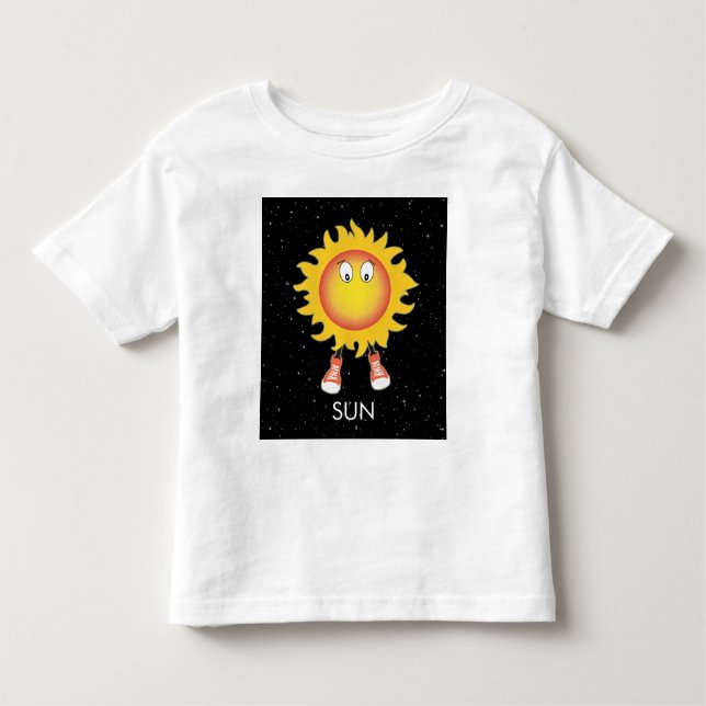 The Sun & Stars in Space Toddler T-shirt (Front)