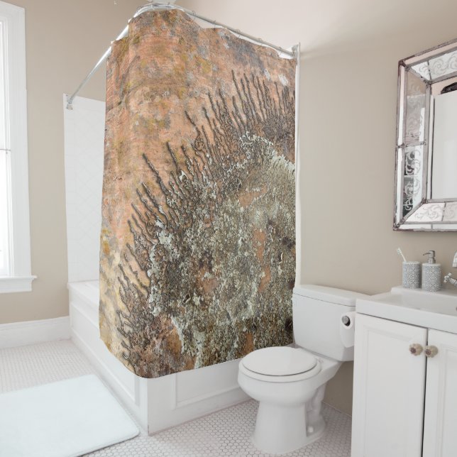 The Sun Talking Canyons, New Mexico Shower Curtain (In Situ)