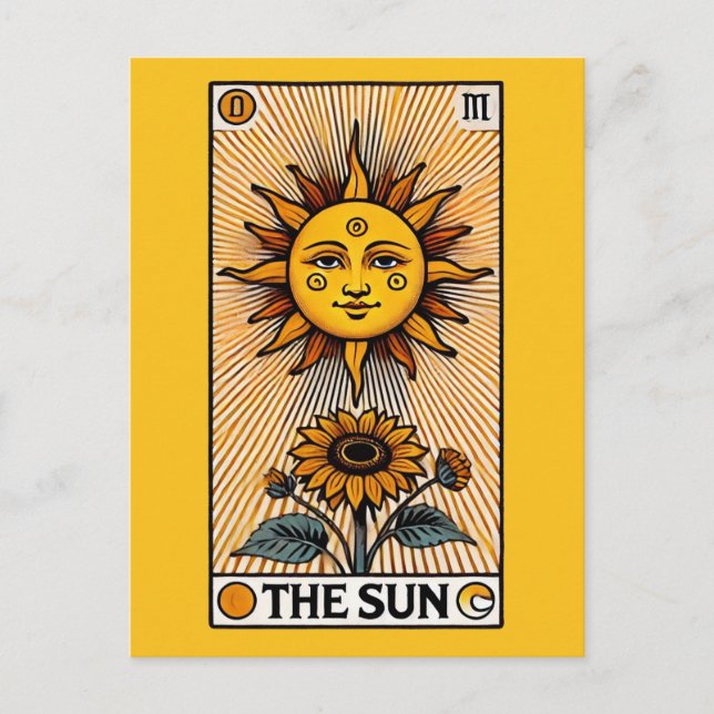 The Sun Tarot Card                                 (Front)