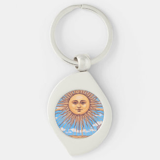 The Sun Tarot card Keychain