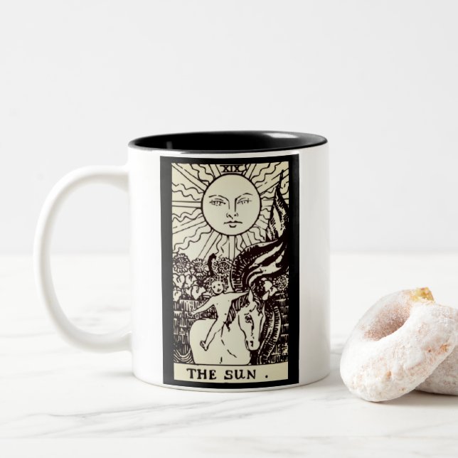 the sun tarot card | mug (With Donut)