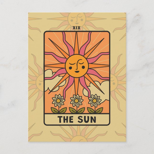 The Sun - Tarot Postcard (Front)