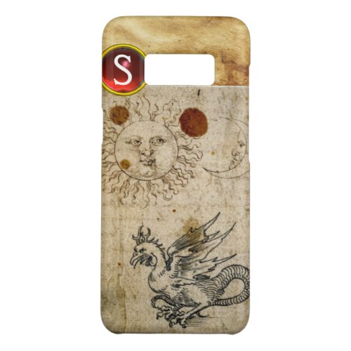 THE SUN THE MOON AND BASILISK PARCHMENT Monogram Case_Mate Samsung Galaxy S8 Case