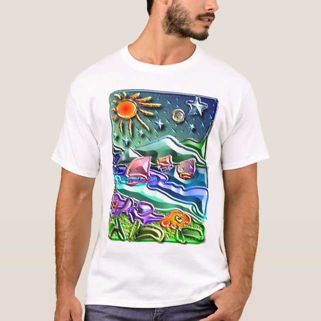 the Sun the moon and the stars 1 T-Shirt (Front)
