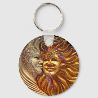The Sun, The Moon, The Kiss Keychain