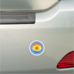 &quot;The Sun Will Shine Again for Ukraine&quot; Sunflower   Car Magnet