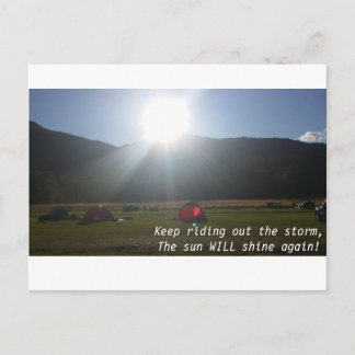 The sun will shine postcard