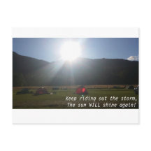 The sun will shine postcard