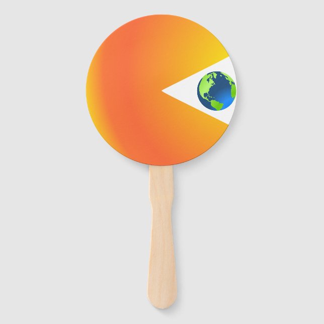 The Sun Will Swallow the Earth  Hand Fan (Front)