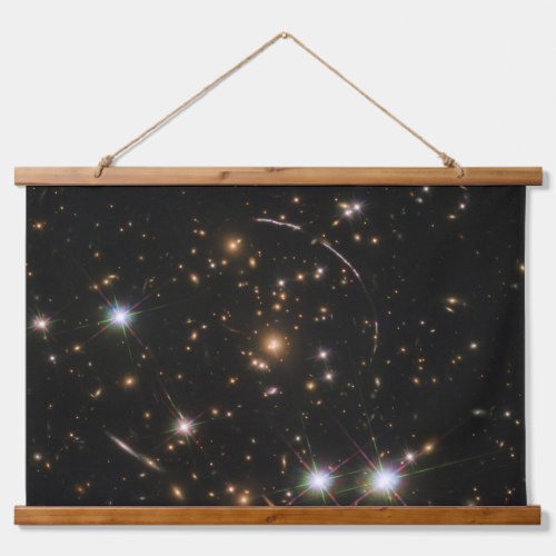 The Sunburst Arc In A Massive Galaxy Cluster Hanging Tapestry