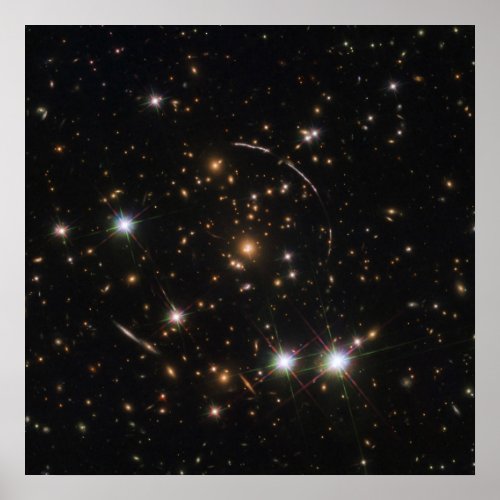 The Sunburst Arc In A Massive Galaxy Cluster Poster