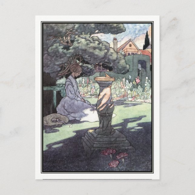 The Sundial by Charles Robinson Postcard (Front)