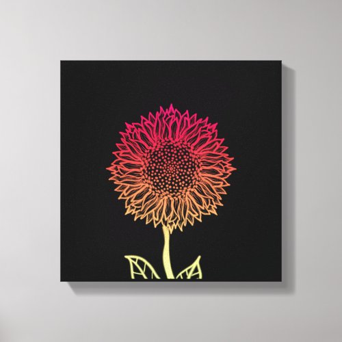 The sunflower canvas print