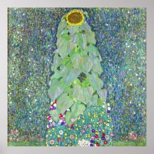 The sunflower painting by Gustav Klimt Poster