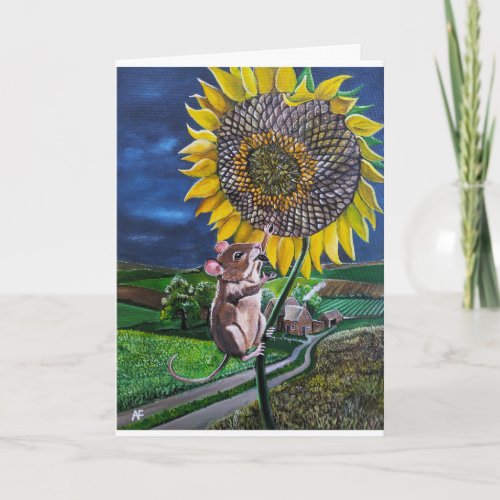 The Sunflower Summit Painting by Alfred Fox Card