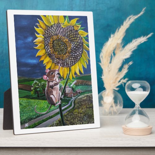 The Sunflower Summit Painting by Alfred Fox Plaque