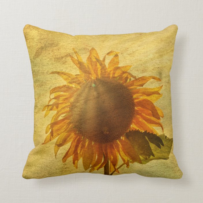 The Sunflower Throw Pillow | Zazzle.com