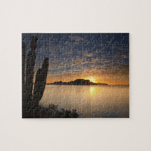 The sunrise over Isla Danzante in the Gulf of Jigsaw Puzzle (Horizontal)