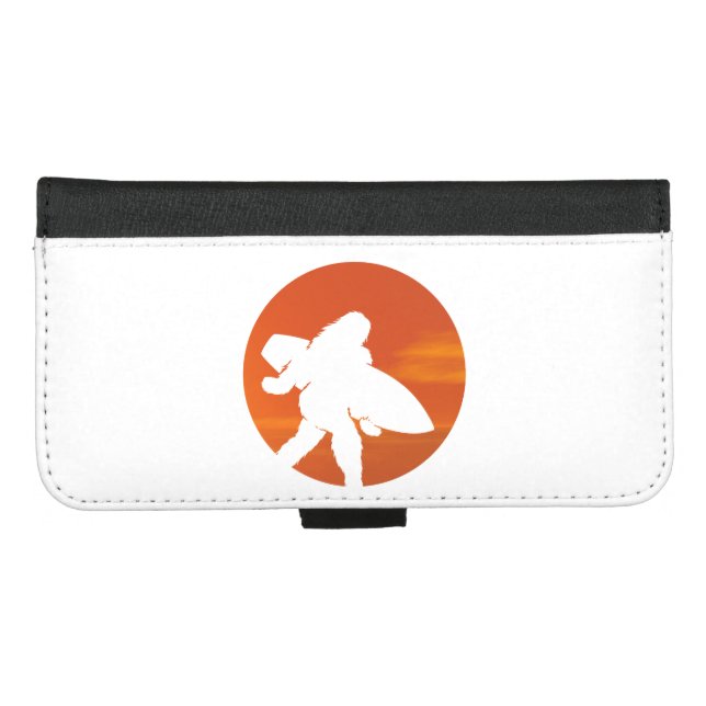 The sunset bigfoot iPhone wallet case (Front (Horizontal))