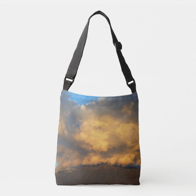 The Sunset Cloud Explosion  Crossbody Bag (Front)