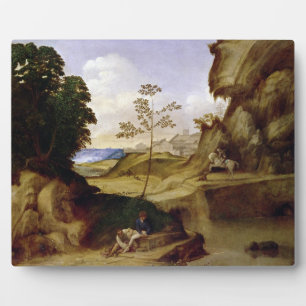 The Sunset (oil on canvas) Plaque
