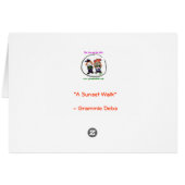 "The Sunset Walk" Cards (Back Horizontal)