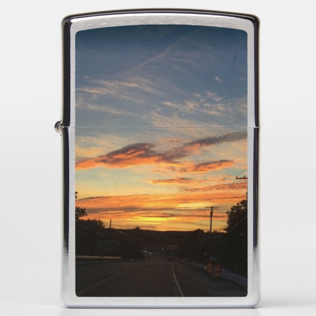 The Sunset Zippo Pocket Lighter (Front)