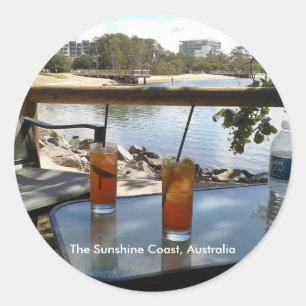 The Sunshine Coast Australia photo Classic Round Sticker