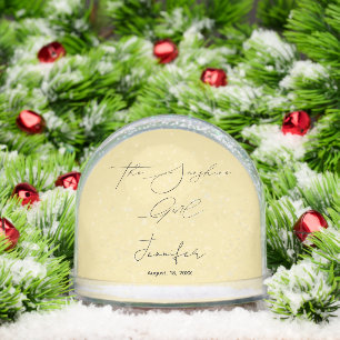 The Sunshine Girl Bridal Shower Photo Snow Globe