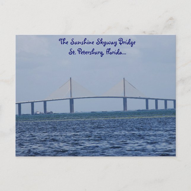 The Sunshine Skyway Bridge Postcard (Front)