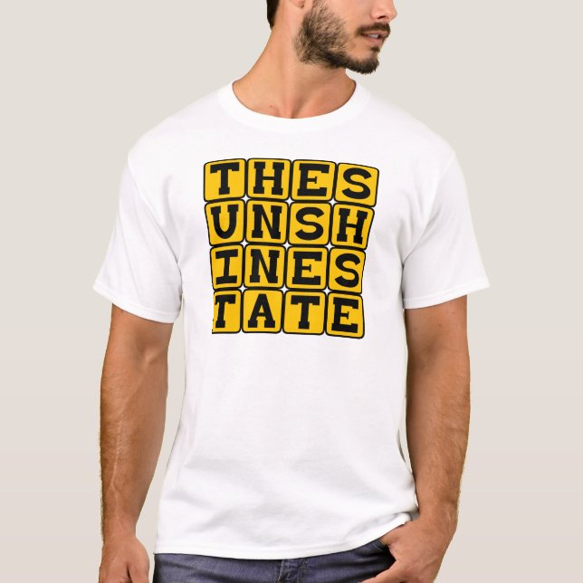 The Sunshine State, Florida Nickname T-Shirt (Front)
