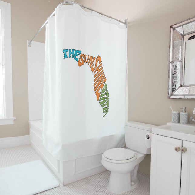 The Sunshine State - Florida Shower Curtain (In Situ)