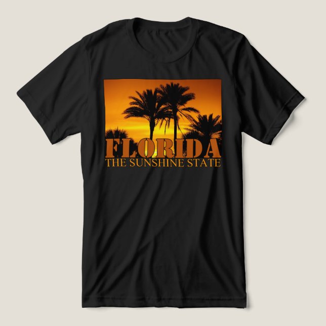 The Sunshine State - Florida  Tri-Blend Shirt (Design Front)