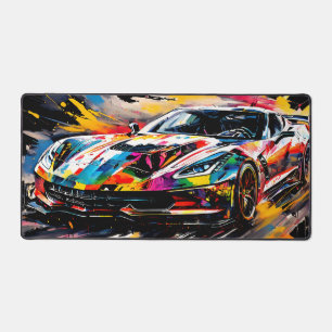 The Supercar in Motion Desk Mat